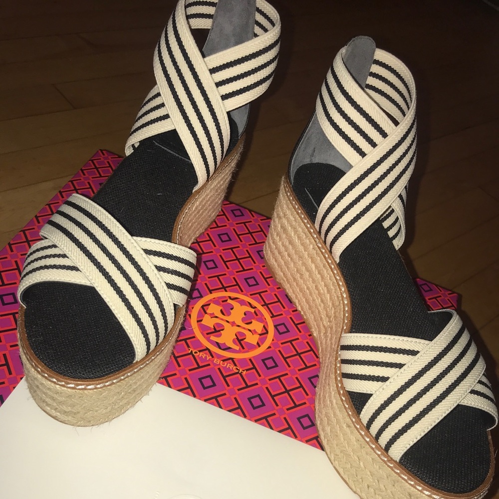 Tory Burch Espadrille Wedges